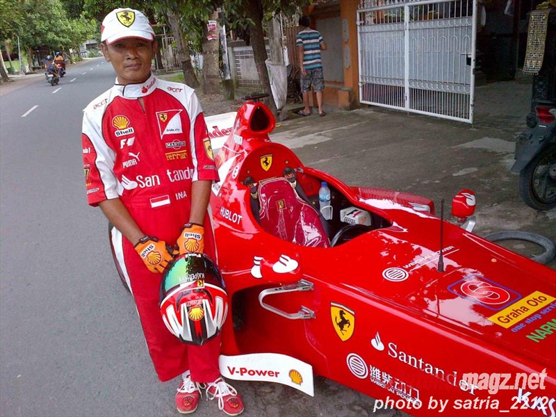 Daihatsu, Ferrari F1 Replica Indonesia Owner: Pria Lombok Membuat Replica Ferrari F1 Dari Daihatsu Hijet 1980