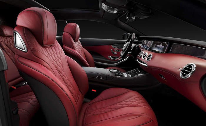 International, Mercedes-Benz S Coupe red interior: Ini Dia Mercedes-Benz S Coupe 2 Pintu