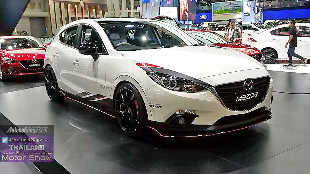 Bangkok Motorshow, All New Mazda 3 racing version: First Impression Review New Mazda 3 2015 dari Bangkok Motor Show