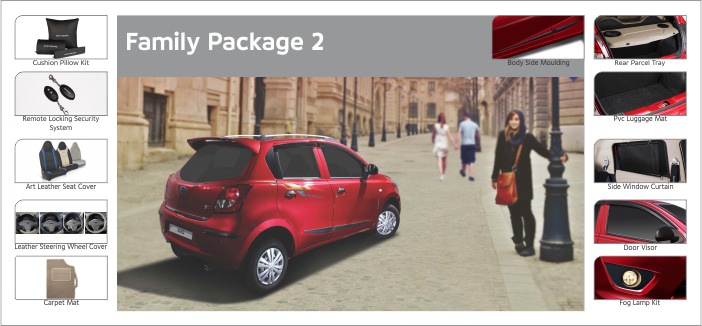 Datsun, Datsun GO+ Nusantara Family Package 2: Di India, Datsun GO Dijual Dengan Pilihan Paket Aksesoris