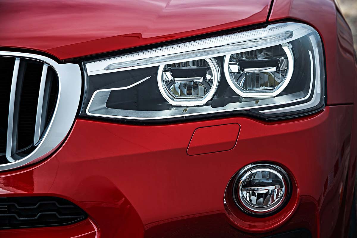 BMW, Headlamp BMW X4 2014: Untuk Pertama Kalinya BMW X4 Diperkenalkan ke Publik [Galeri foto & video]