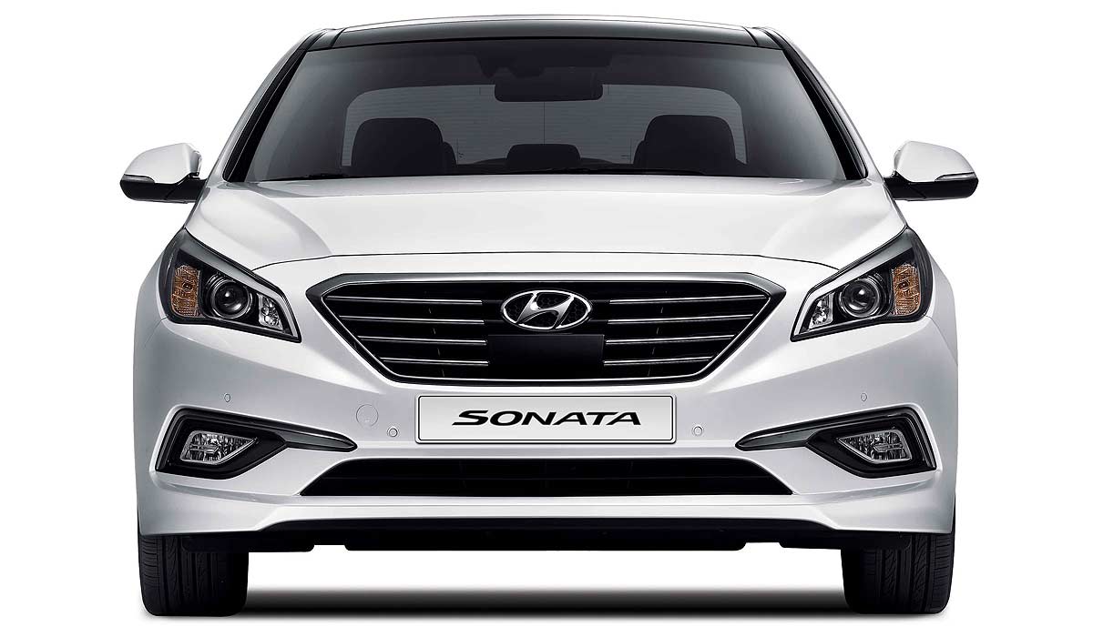 Hyundai, Hyundai Sonata 2015 front: Hyundai Sonata 2015 Tampil Perdana di Korea