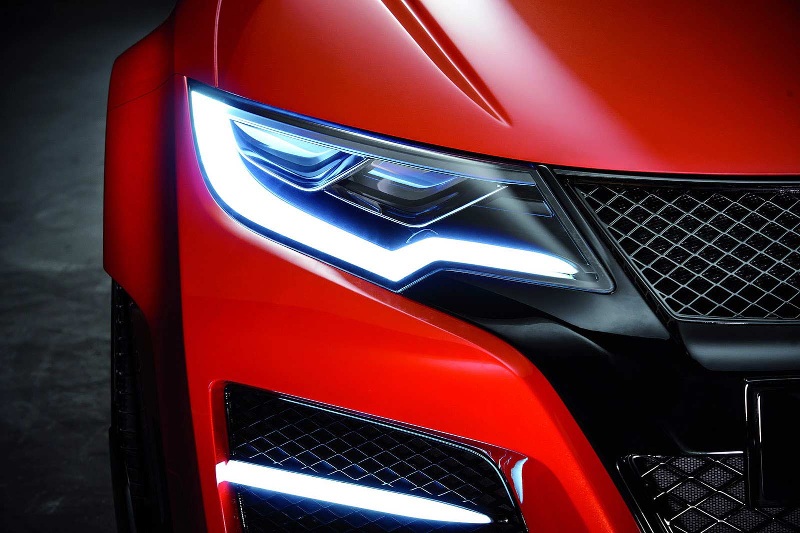 Geneva Motor Show 2014, Lampu LED Honda Civic Type R Concept 2015: Honda New Civic Type R Concept : Mobil spek Racing untuk Jalan Raya! [Galeri foto & video]