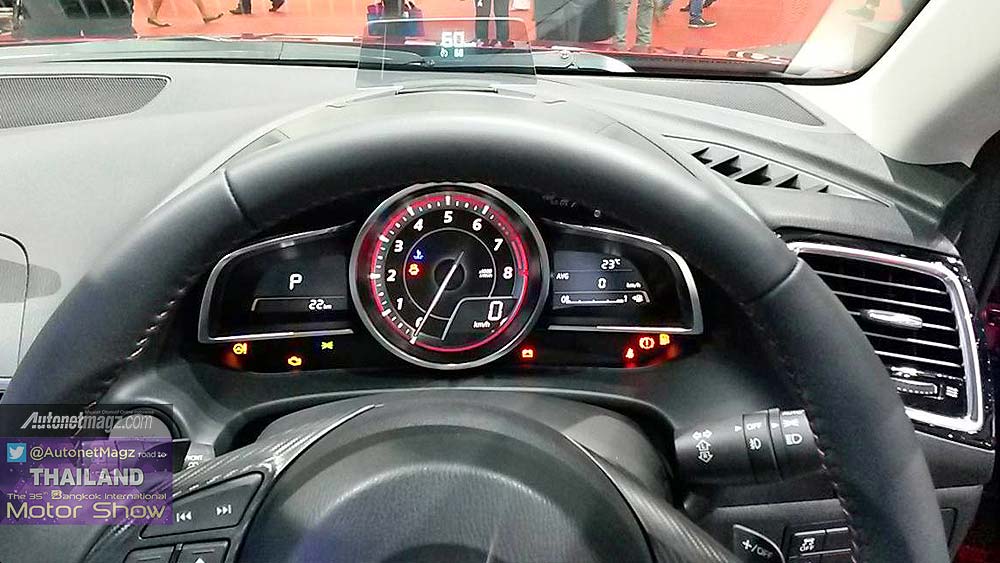 Bangkok Motorshow, Speedometer All New Mazda 3 2014: First Impression Review New Mazda 3 2015 dari Bangkok Motor Show