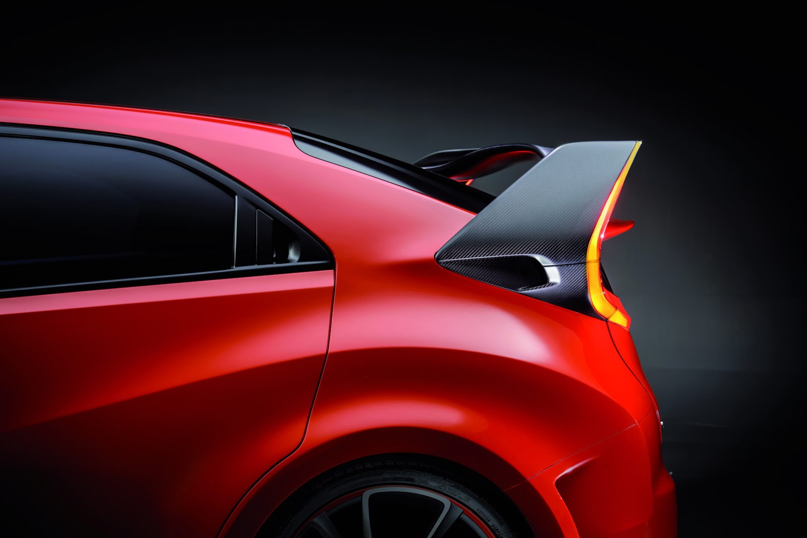 Geneva Motor Show 2014, Spoiler carbon Honda Civic Type R Concept 2015: Honda New Civic Type R Concept : Mobil spek Racing untuk Jalan Raya! [Galeri foto & video]