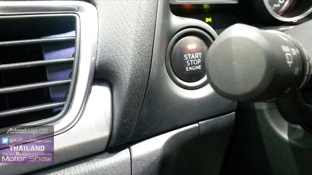 Bangkok Motorshow, Start Stop Engine Button Mazda 3: First Impression Review New Mazda 3 2015 dari Bangkok Motor Show