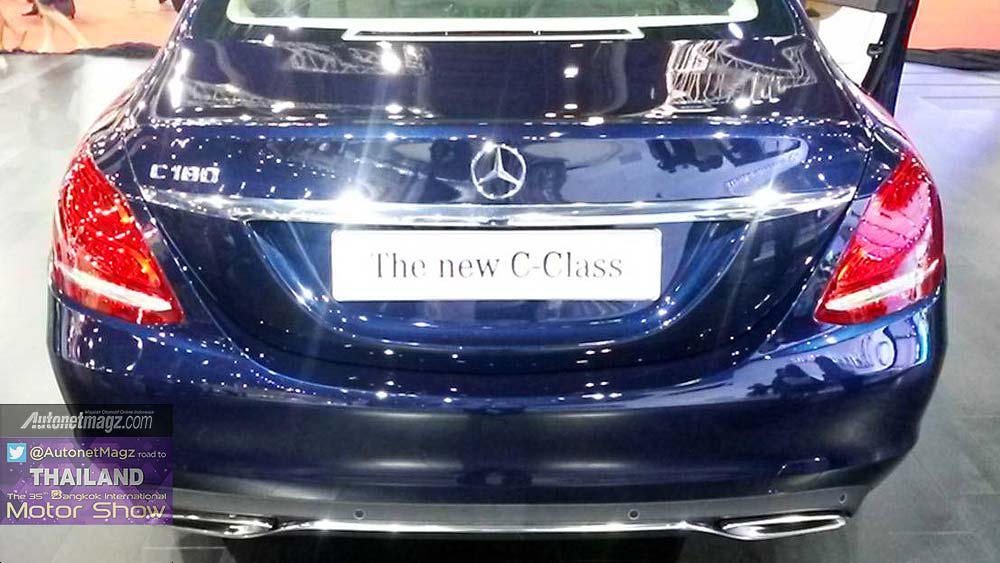 Bangkok Motorshow, Tail light Mercedes Benz C Class model 2015: First Impression Review Mercedes-Benz C-Class 2015 dari Bangkok Motor Show