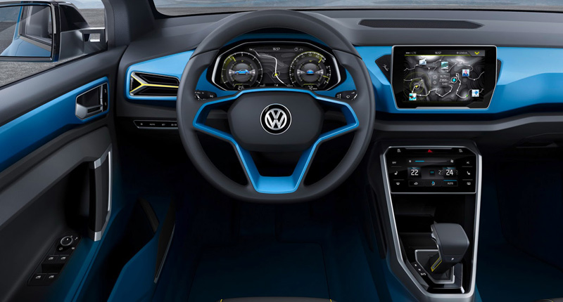 Geneva Motor Show 2014, VW T-ROC dashboard: VW T-ROC 2 Pintu Untuk Menghadang Nissan Juke