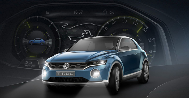 Geneva Motor Show 2014, VW T-ROC design: VW T-ROC 2 Pintu Untuk Menghadang Nissan Juke