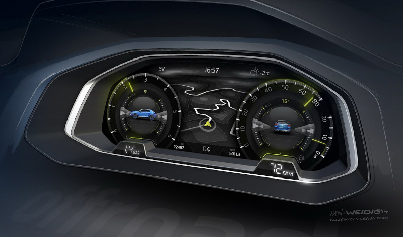 Geneva Motor Show 2014, VW T-ROC speedometer: VW T-ROC 2 Pintu Untuk Menghadang Nissan Juke