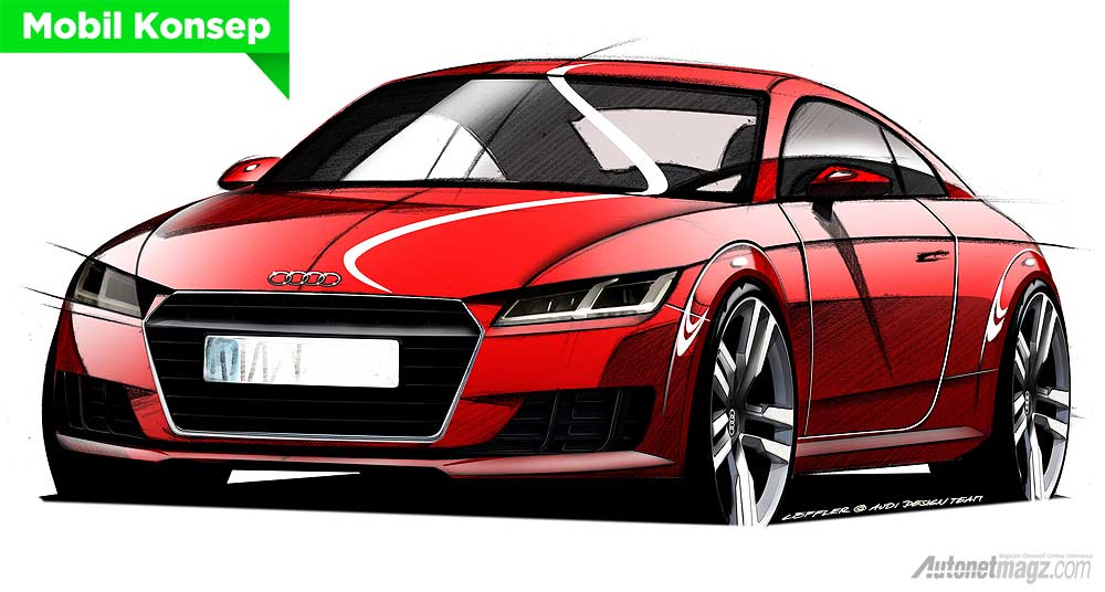 Review, sketsa_Audi_TT_2015: Audi Merilis Sketsa TT Generasi Ketiga