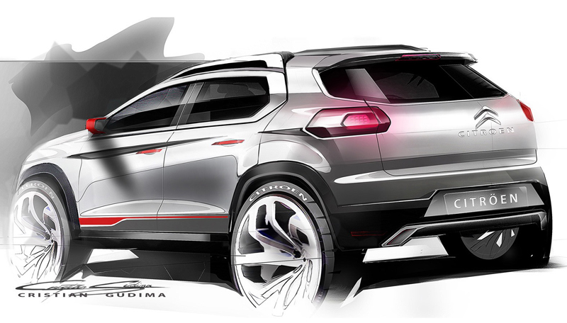 Citroen, Citroen C-XR Sketch: Citroen C-XR Concept Ramaikan Pesaing Nissan Juke