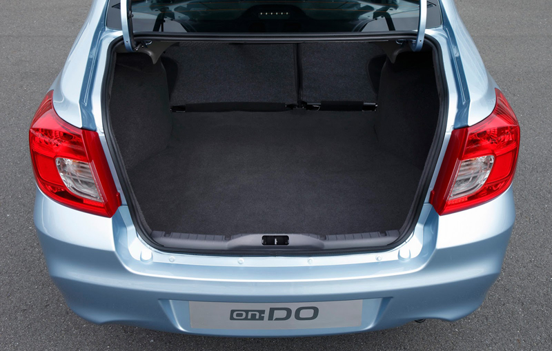 Datsun, Datsun on-DO trunk capacity: Datsun on-Do Sedan Diluncurkan di Rusia