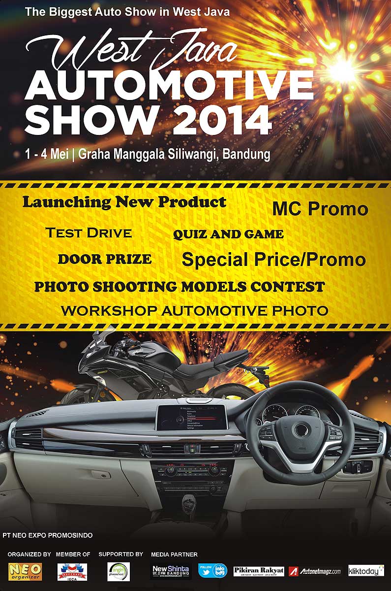 Event, NEO Promosindo Bandung West Java Automotive Show 2014: West Java Automotive Show 2014 Awal Mei Digelar!