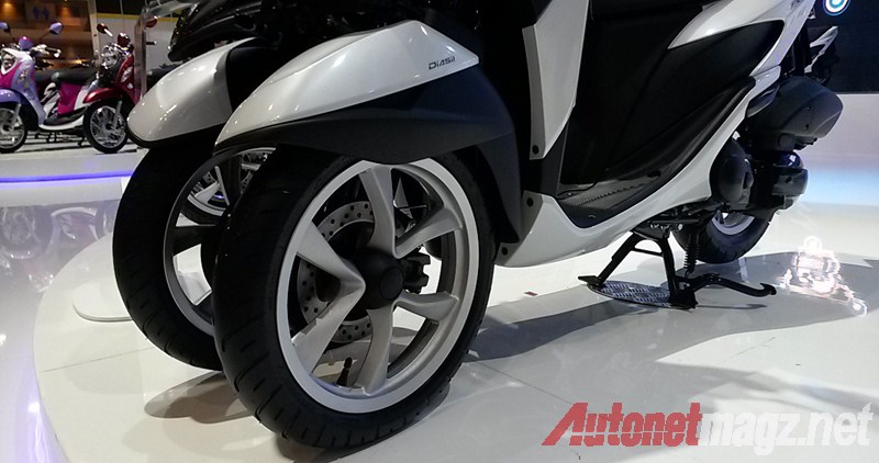 Bangkok Motorshow, Yamaha Tricity Wheel: First Impression Review Yamaha Tricity dari Bangkok Motorshow