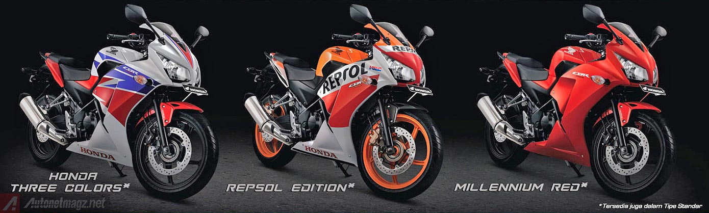 Honda, Pilihan warna Honda CBR250R baru 2014: All New Honda CBR250R 2014 Makin Stylish dan Bertenaga