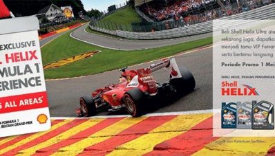 Shell Helix Bagi-bagi Tiket VIP Nonton F1 ke Belgia