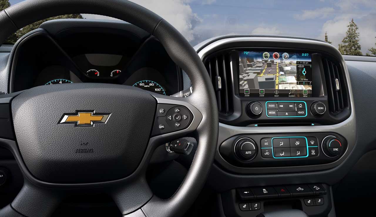 Chevrolet, 2015-Chevrolet-Colorado-Interior-Black: New Chevrolet Colorado 2015 Diperkenalkan di Amerika