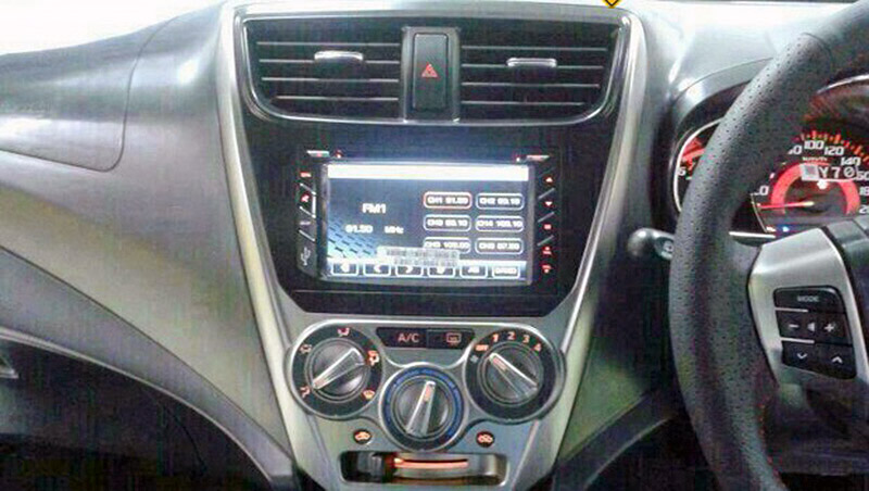 Audio head unit LCD untuk Perodua Axia kembaran Daihatsu 