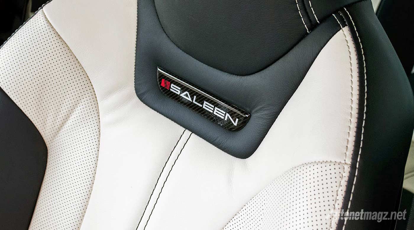 Saleen, Emblem pada jok mobil listrik Saleen Foursixteen: Mobil Listrik Saleen Foursixteen Menggunakan Basis Tesla Model S