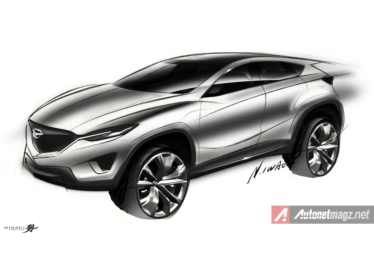 Berita, Sketsa-Mazda-Minagi: Mazda Segera Memperkenalkan Crossover CX-3