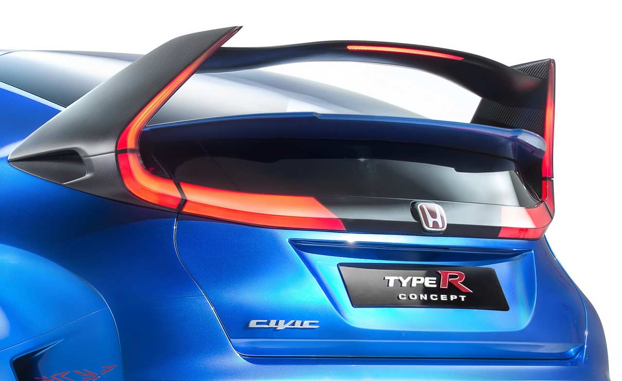 Honda, 2015 Honda Civic Type R Rear big wings: 2015 Honda Civic Type R Concept Akan Lebih Ganas Dari NSX Type R