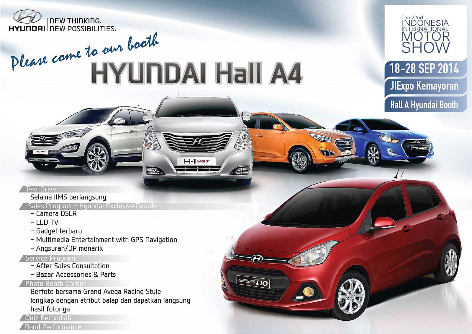 Hyundai, Promo Bonus Hyundai Indonesia di IIMS 2014: Beli Hyundai di IIMS 2014, Dapatkan Promo Spesial!