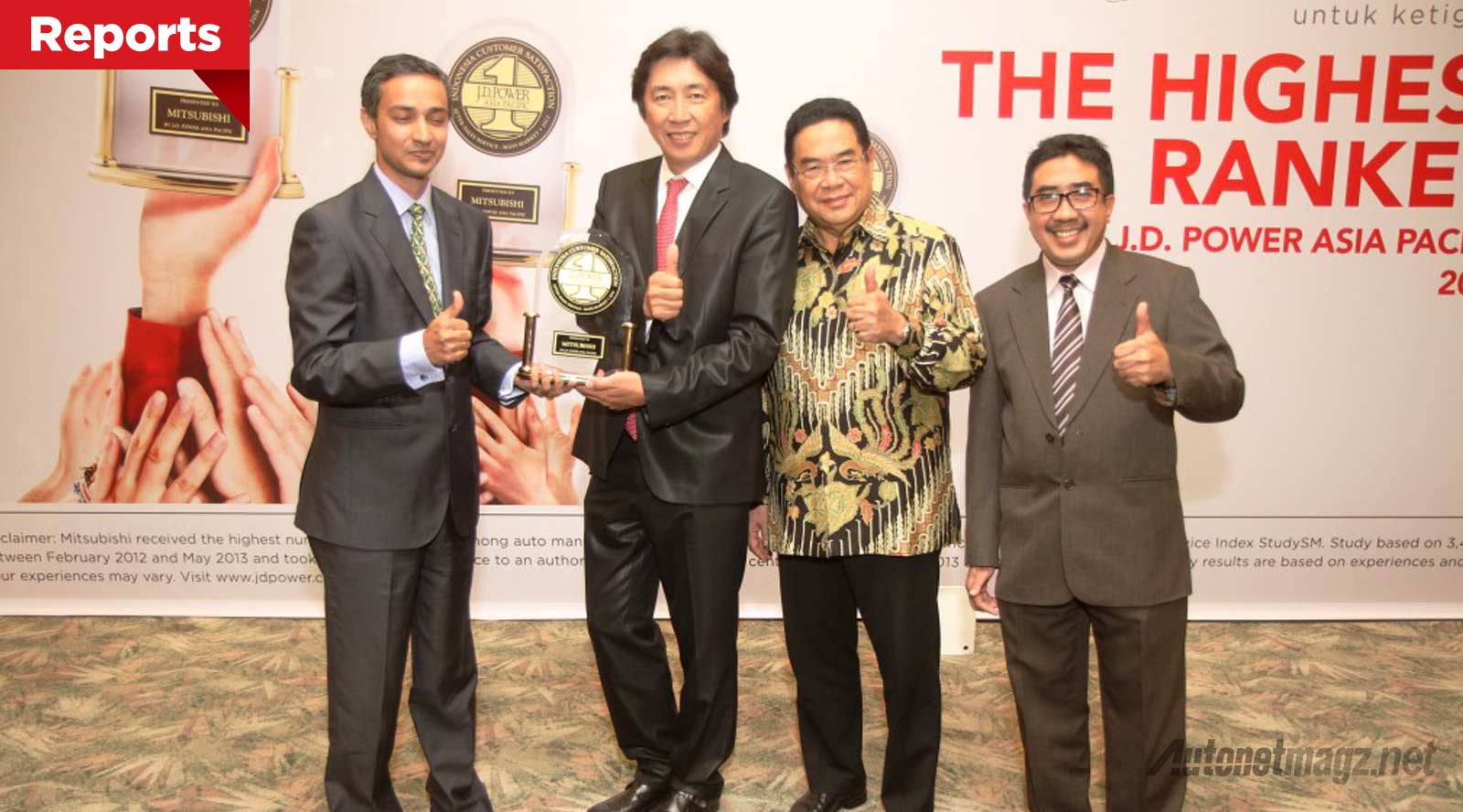 Berita, Cover-Award-CSI-Mitsubishi: Mitsubishi Raih Penghargaan Kepuasan Konsumen Yang Ketiga Kalinya