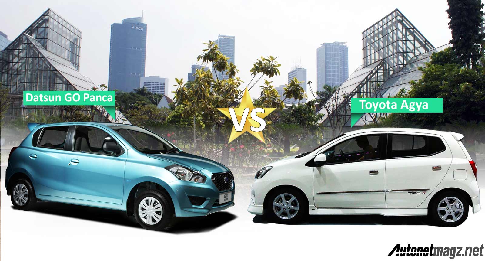 Komparasi Datsun GO Panca vs Toyota Agya - AutonetMagz