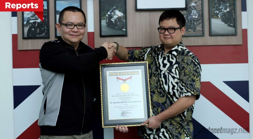 Peluncuran Motor Triumph Diganjar Rekor MURI Peluncuran Motor Triumph Diganjar Rekor MURI