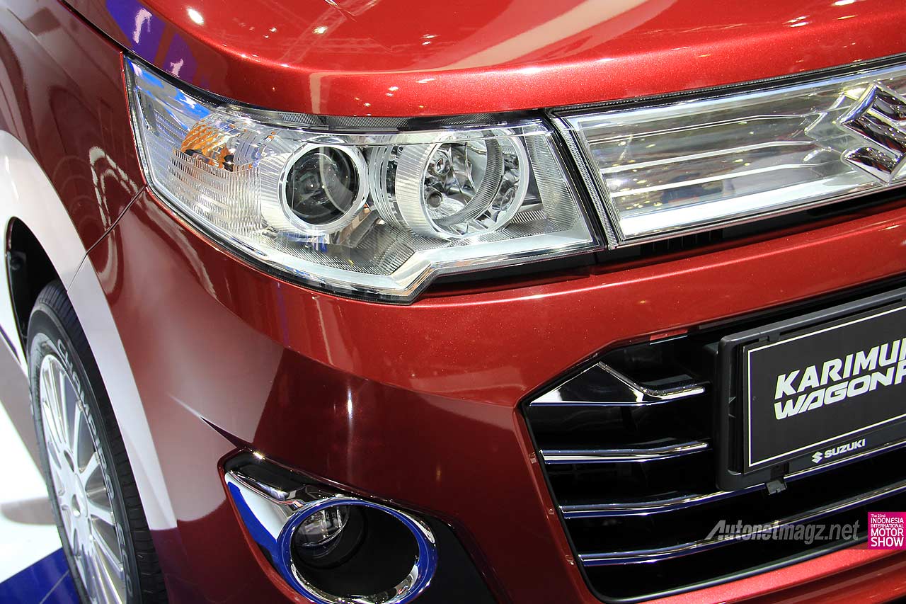 IIMS 2014, Lampu projector headlamp mobil Suzuki Karimun Wagon R GS: First Impression Review Suzuki Karimun Wagon R GS [with Video]