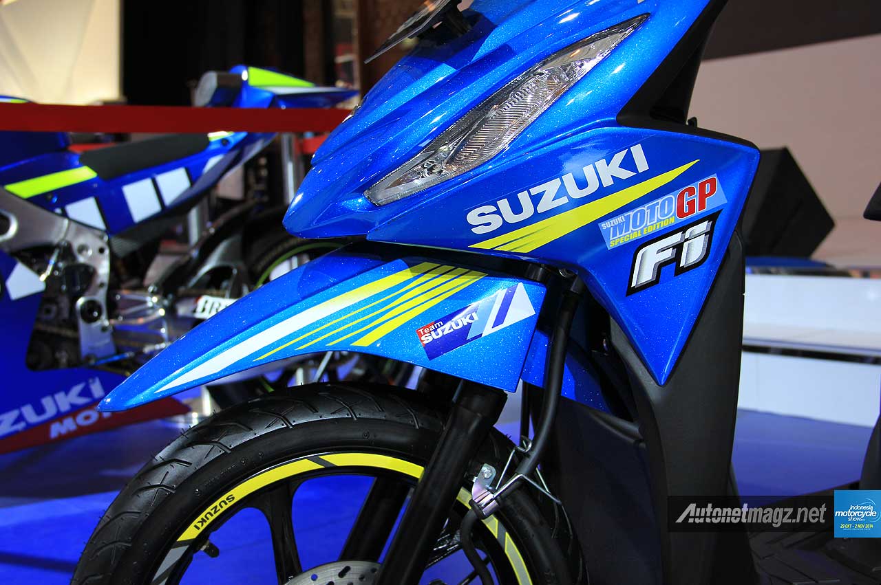 IMOS 2014, Livery MotoGP Suzuki Address striping: First Impression Review Suzuki Address FI [Galeri Foto]
