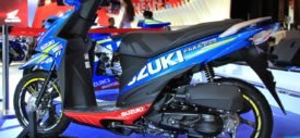 Suzuki Address dengan striping ala MotoGP