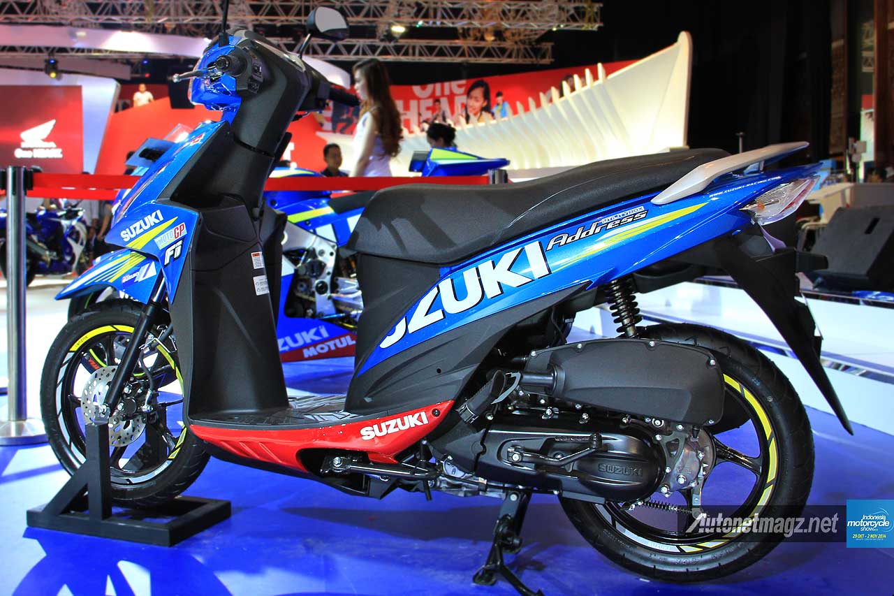 Motor Suzuki Address Dengan Striping Ala MotoGP Suzuki