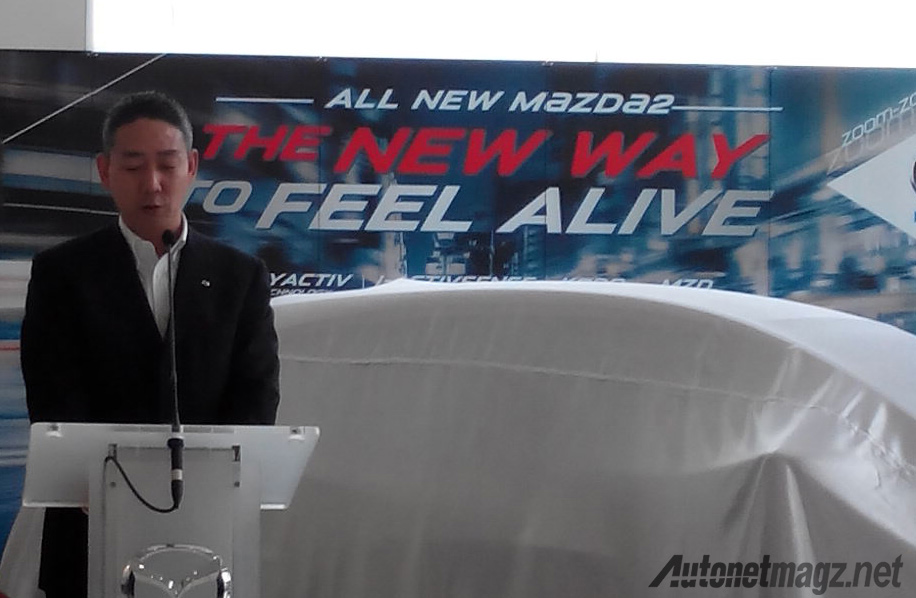 Berita, Mr-Taku-Yamafuji-Mazda-Motor-Indonesia: Roadshow All New Mazda 2 SkyActiv Dimulai, Bandung yang Pertama