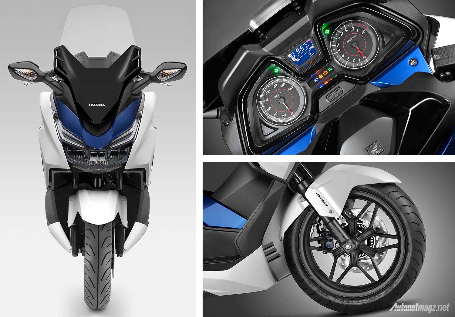 Speedometer dan rem cakram ABS skuter matik Honda  Forza  