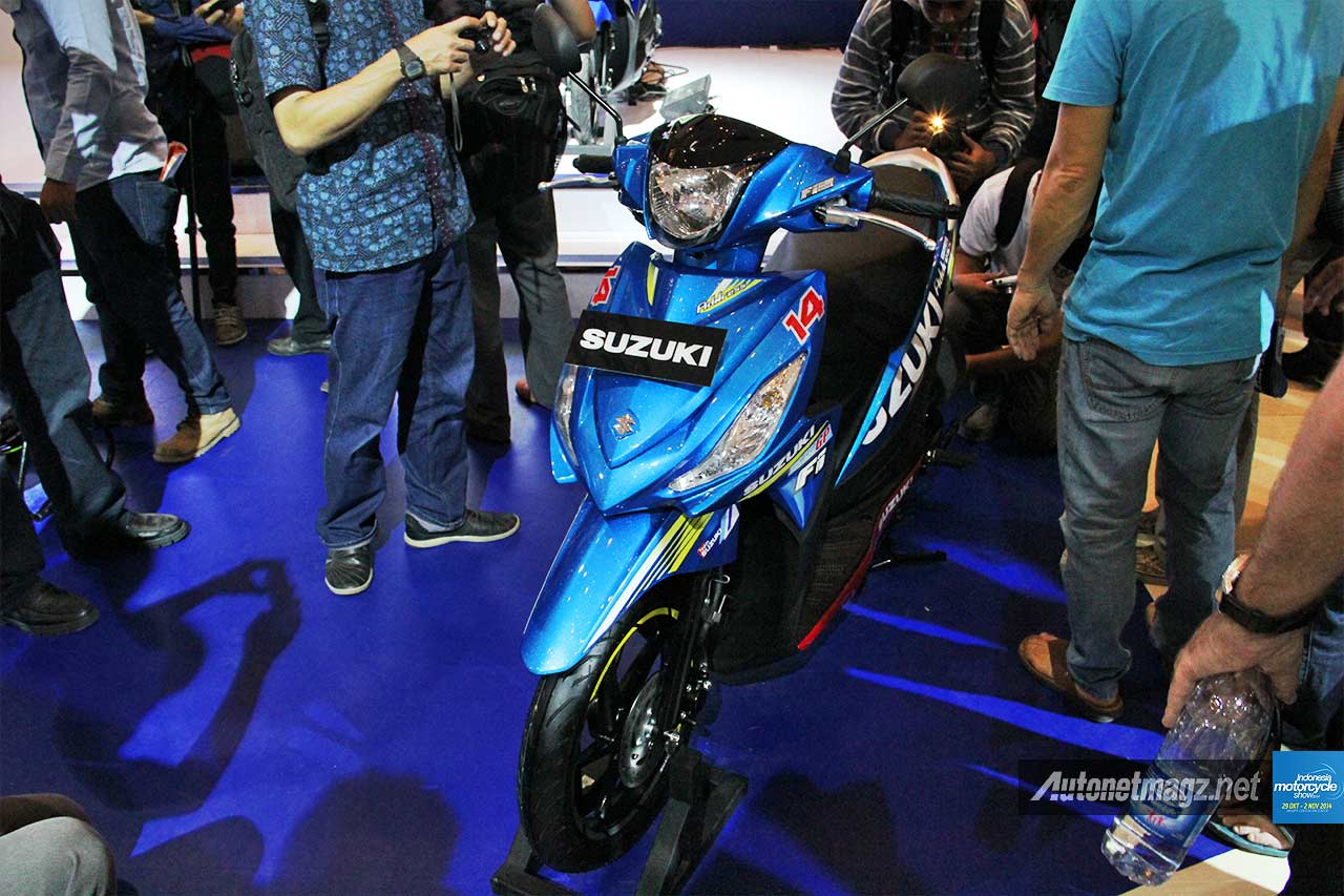 Berita, Suzuki-Address-MotoGP-Edition-IMOS-2014: Suzuki Luncurkan GSX-RR 2014 dan Motor Edisi Spesial MotoGP Returns di IMOS 2014