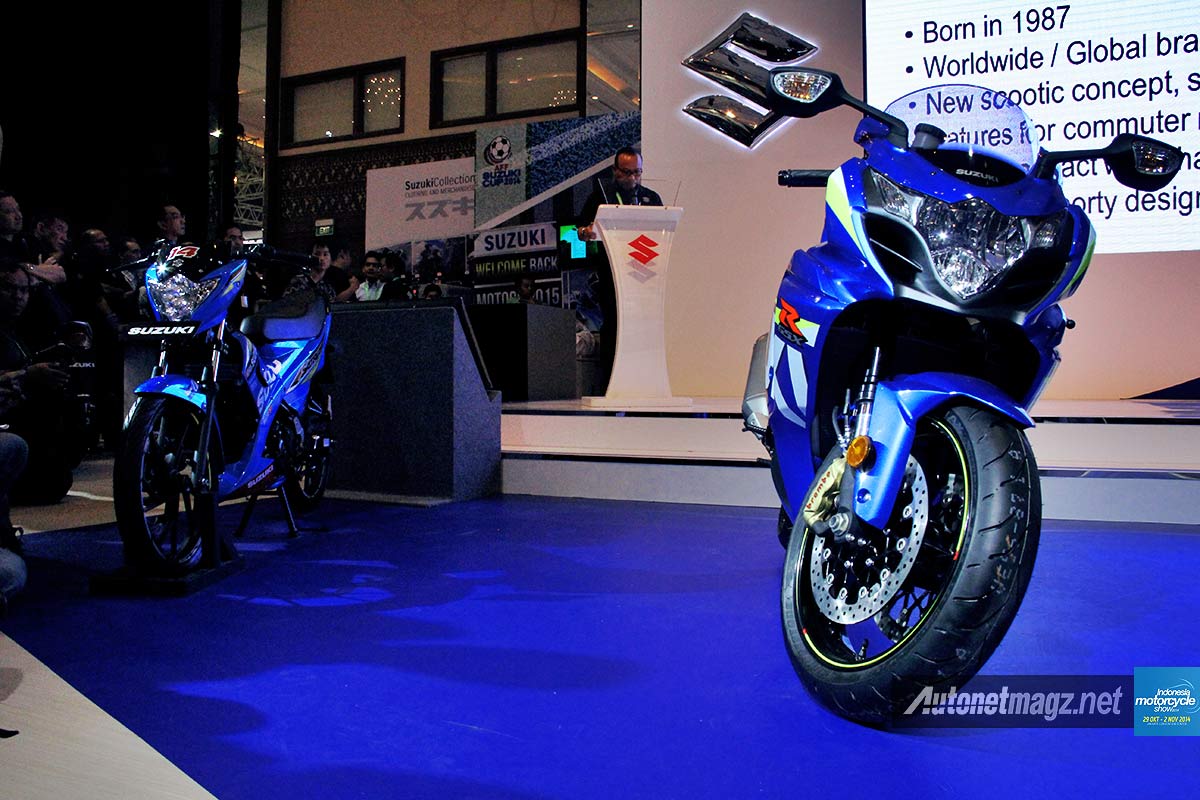Berita, Suzuki-GSX-R-1000-dan-Satria-MotoGP-Edition-IMOS-2014: Suzuki Luncurkan GSX-RR 2014 dan Motor Edisi Spesial MotoGP Returns di IMOS 2014