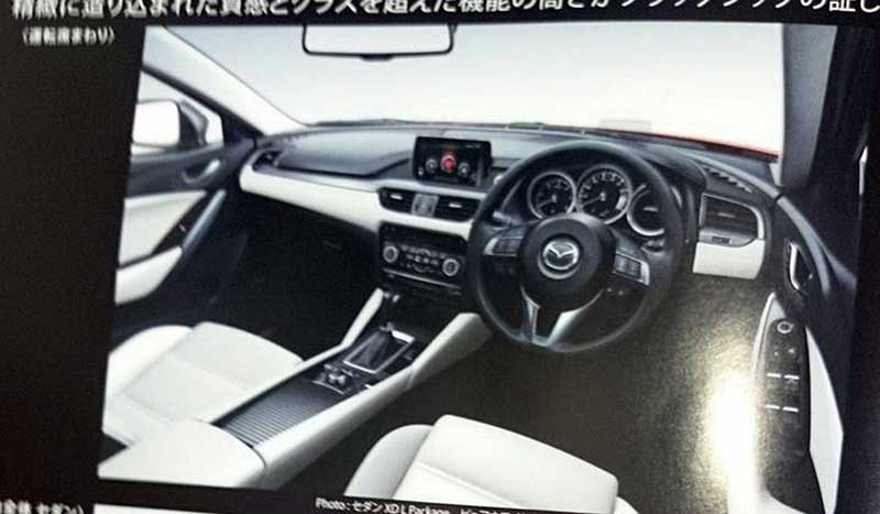 International, 2016-Mazda-6-Facelift-SkyActiv-Interior-Dashboard: 2015 Mazda 6 Facelift Bakal Punya Grille Seperti CX-5 Facelift