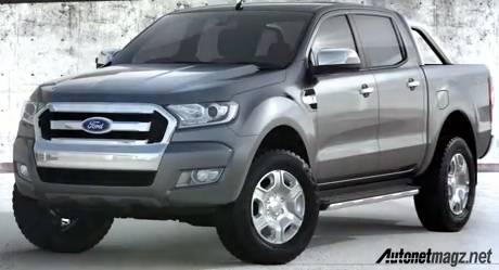 Berita, Ford-Ranger-2015: Ford Ranger Terbaru Berwajah Sama Dengan Ford Everest Baru!