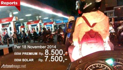 Tok, Harga Premium Naik Jadi 8.500 dan Solar 7.500 per 18 November 2014 Tok, Harga Premium Naik Jadi 8.500 dan Solar 7.500 per 18 November 2014