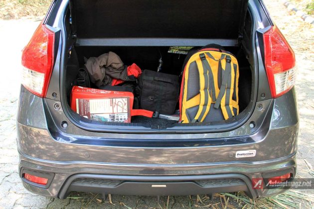 Kapasitas ruang bagasi Toyota Yaris