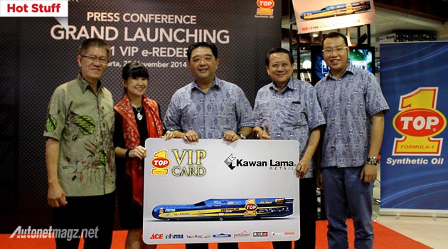 Kartu VIP TOP 1 bekerjasama dengan Kawan Lama Retail Group ACE Hardware Indonesia