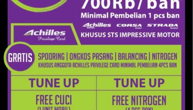 Promo November Ceria Achilles Kini Banyak Bonus dan Diskon!