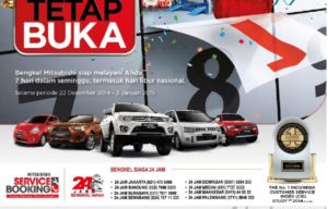 Bengkel Mitsubishi Tetap Buka Selama Libur Akhir Tahun