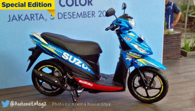 Suzuki Address dengan Striping MotoGP Sudah Bisa Dibeli!