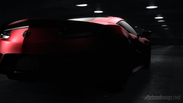 Berita, Honda-NSX-2015-baru: Teaser Honda NSX 2015 Tersebar Sebelum Diluncurkan Bulan Depan