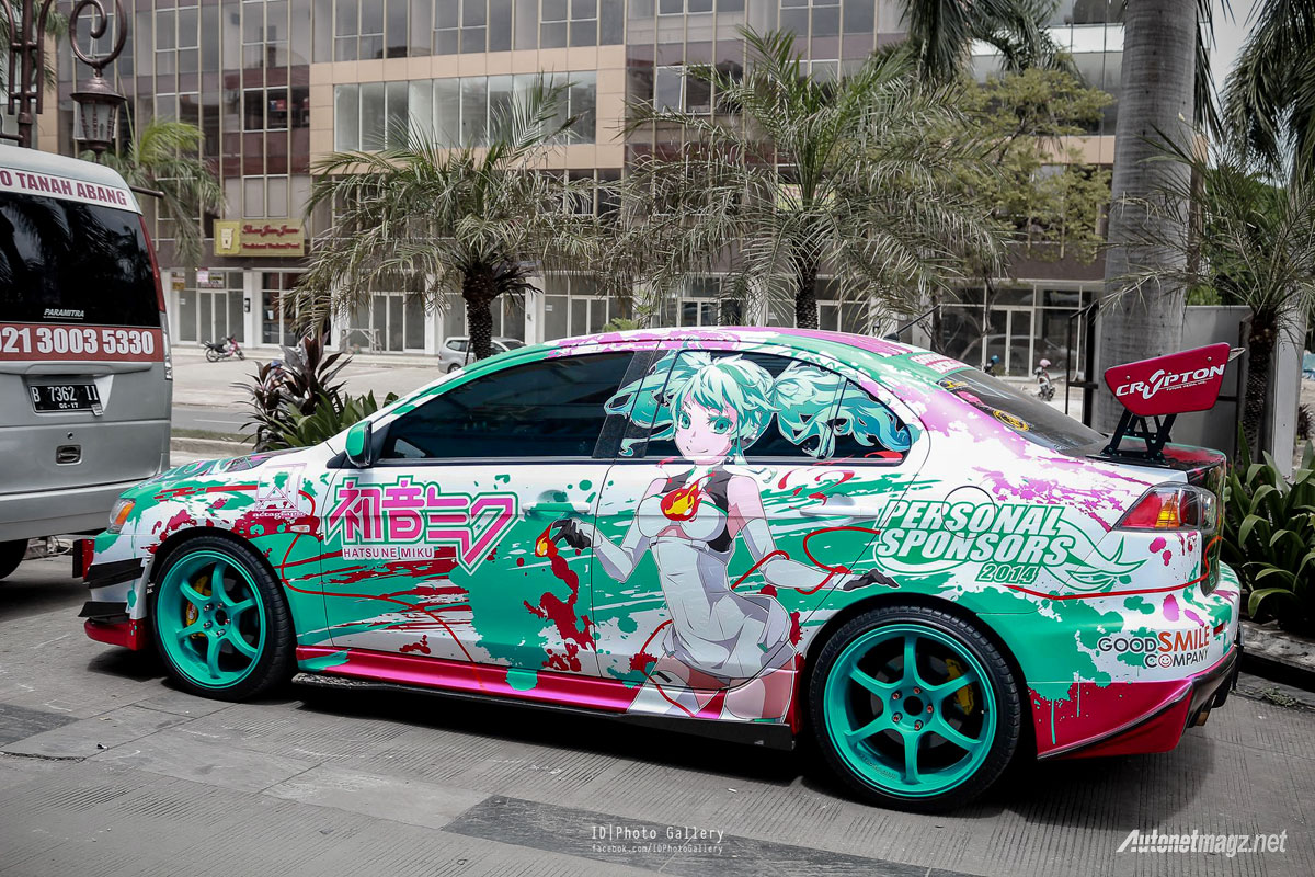 Mitsubishi Lancer EX the winner of Anime Festival Asia ID 2014 from Itasha Indonesia