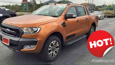 Wajah Ford Ranger Wildtrak Facelift 2015 Tertangkap Kamera Wajah Ford Ranger Wildtrak Facelift 2015 Tertangkap Kamera