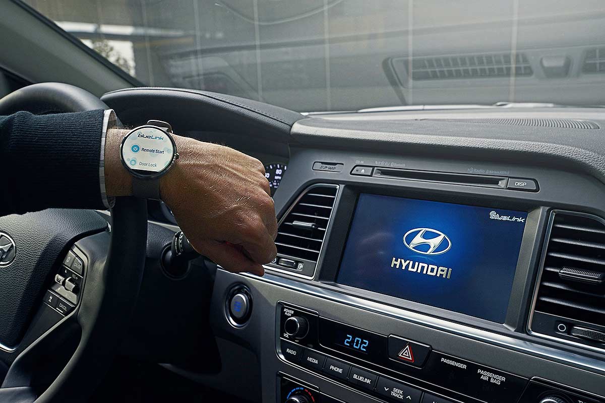 Hi-Tech, Fitur mobil masa kini canggih Blue Link Smartwatch apps Android how to work: Mencari Mobil di Parkiran Pakai Aplikasi Hyundai Smartwatch